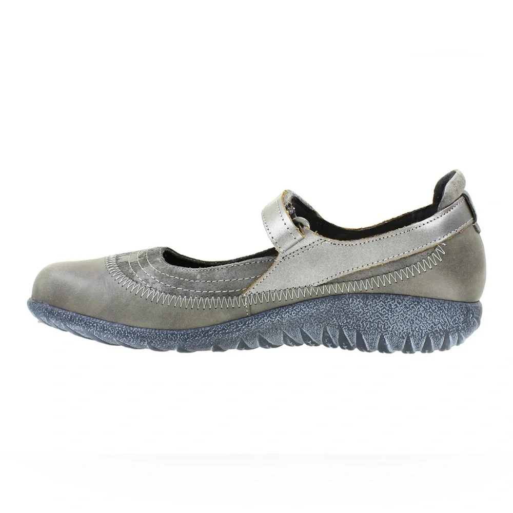 Women's Naot Kirei‎ Foggy Grey/Grey Marble/Mirror Leather/Suede SIZE: 39 , 40